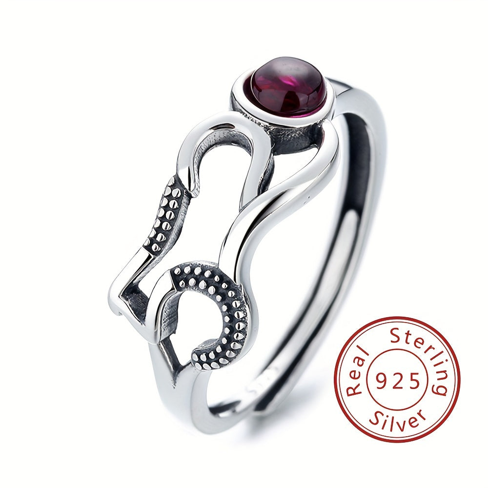 Paparazzi Accessories Boho Blossom Purple Ring 925 Silver Ring