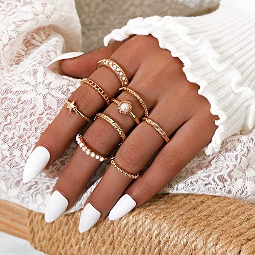 Stylish Metal Boho Midi Finger Rings Set of – BLING QUEEN