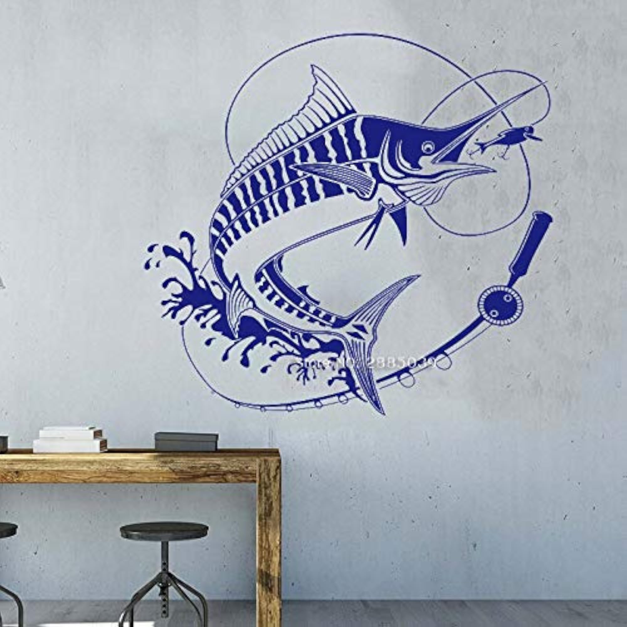 Fishing Silhouette Vinyl Sticker for Outdoor Decor – BLING QUEEN