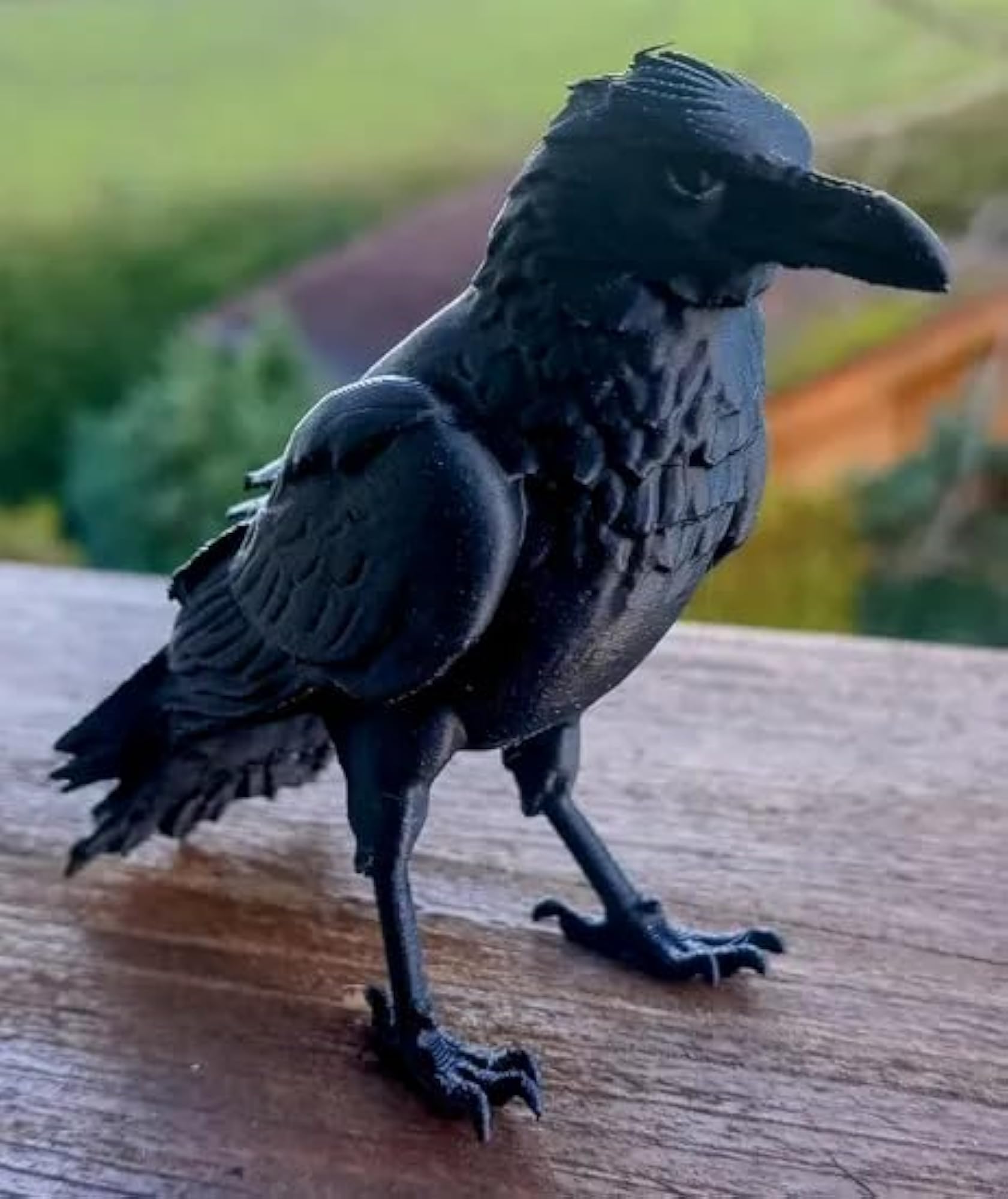 Realistic Raven Bird Statue for Home Decor – BLING QUEEN