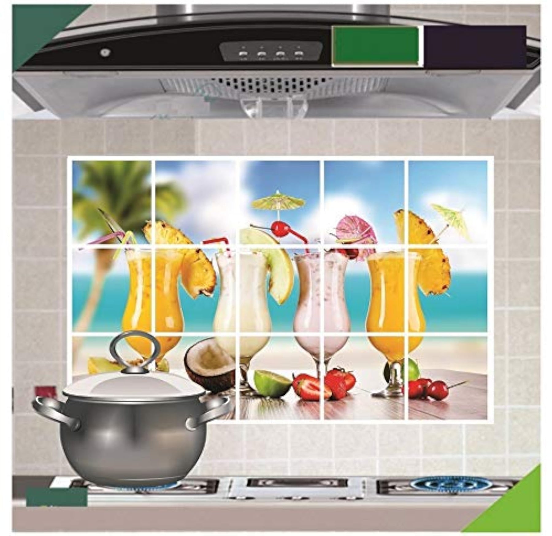 Fresh Fruits Juice Wall Stickers for Kitchen – BLING QUEEN