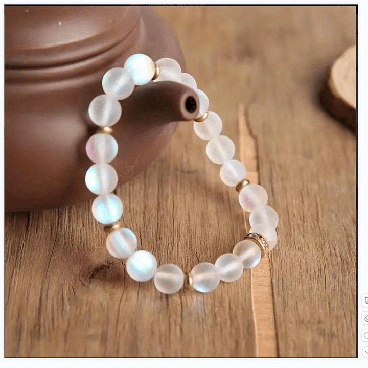 Men's 8mm Moonstone Beaded Bracelet – BLING QUEEN