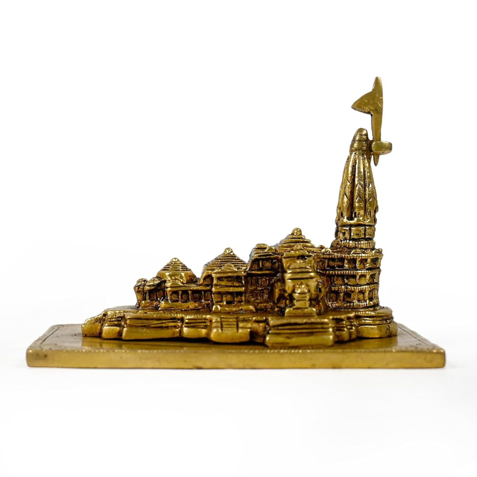Brass Ram Mandir Ayodhya Model for Home Decor – BLING QUEEN