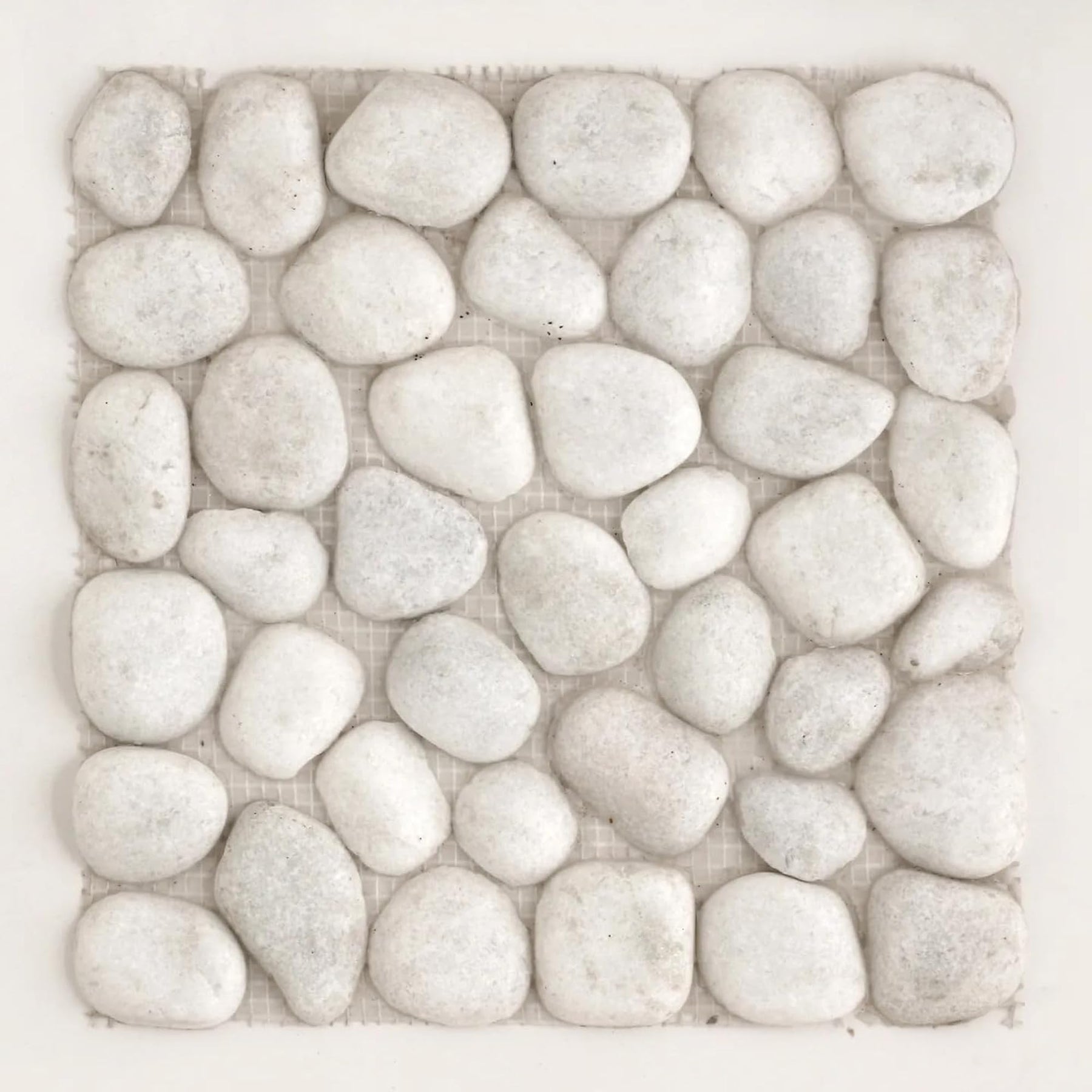 Crystal White Pebble Marble Mosaic Tile for Wall Cladding – BLING QUEEN