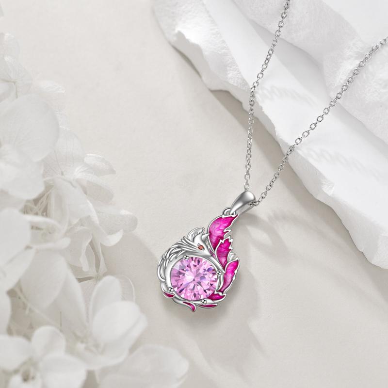 pendant crystal sterling silver scorpion necklace