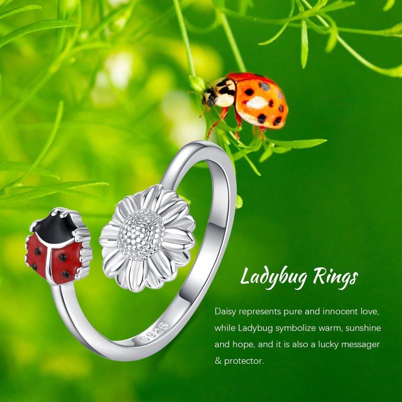 Adjustable Ladybug Ring for Women – BLING QUEEN