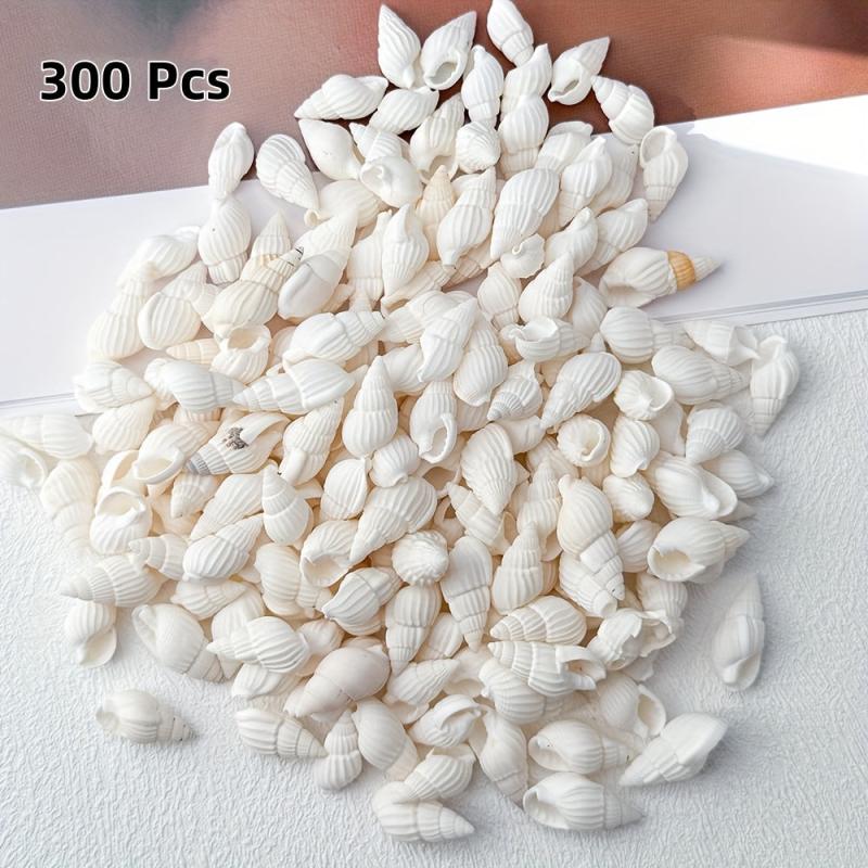 100-300pcs Mini Conch Beads 7-12mm No Hole Ocean Spiral Shells for ...
